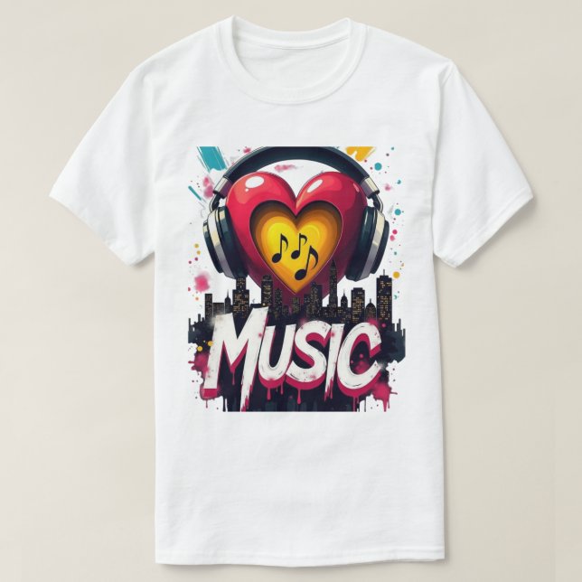 Musikstil cool. t shirt (Design framsida)