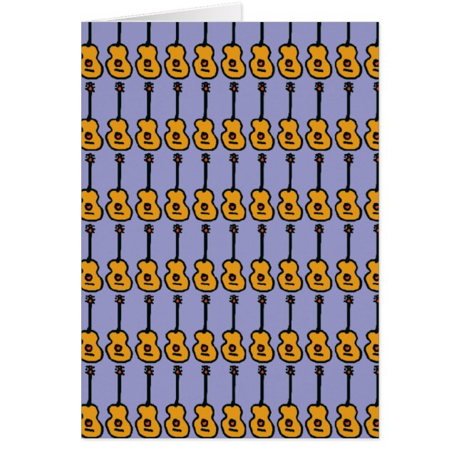 musiksträngsinstrument hälsningskort (Framsidan)