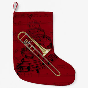 Musikstrumpa för Trombone (alt) Liten Julstrumpa