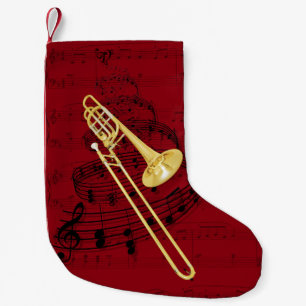 Musikstrumpa för Trombone (bas) Liten Julstrumpa