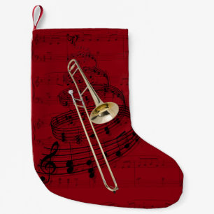Musikstrumpa för Trombone (tenor) Liten Julstrumpa