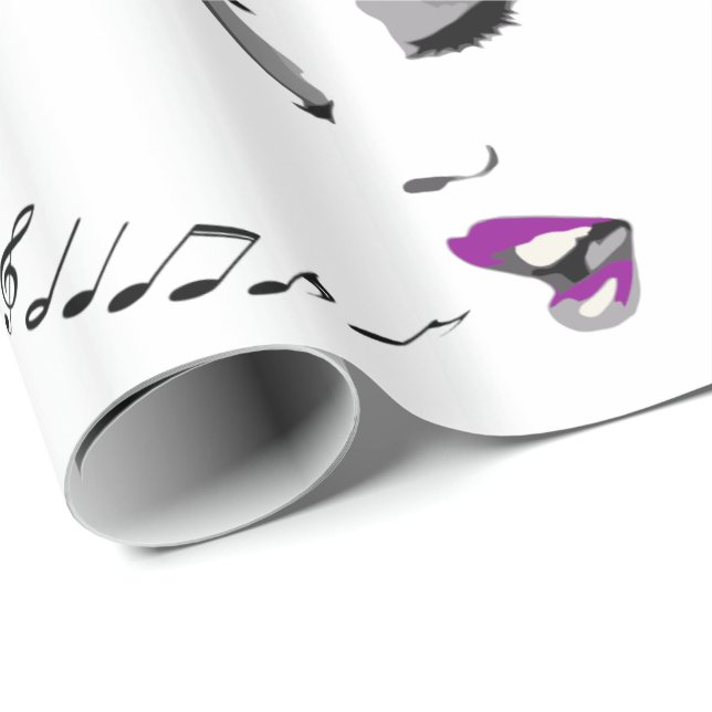 Musiksvällning Papper Presentpapper (Rullad Hörn)