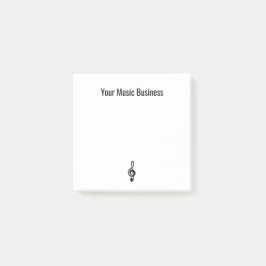 Musiksymbol enkel Treble Clef Post-it Block