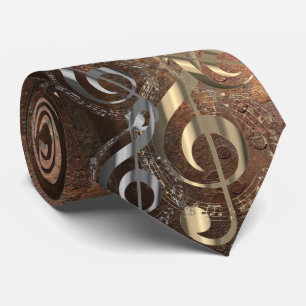 Musiksymbol på en Mönster i Rusty Metall Slips