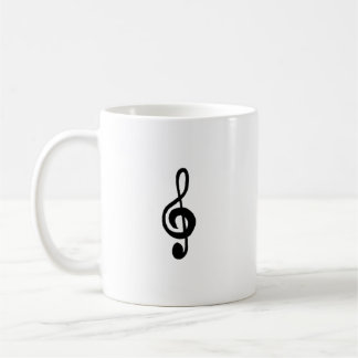 Musiksymbol Treble Clef Simple Musical Kaffemugg