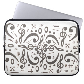 Musiksymboler Laptop Fodral
