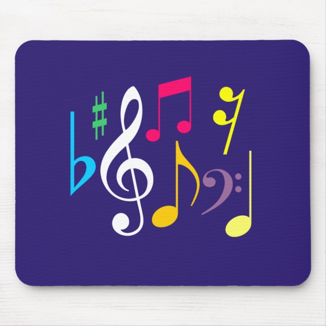 Musiksymboler Mousepad Musmatta (Framsidan)