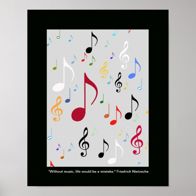 musiksymboler/ musik noter poster (Framsidan)