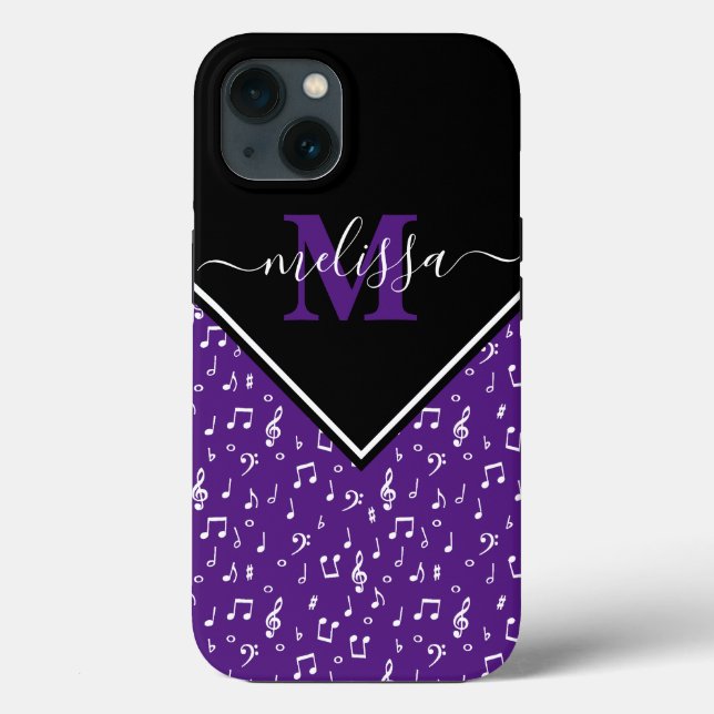 Musiksymboler personlig  Case-Mate iPhone-fodral (Baksida)