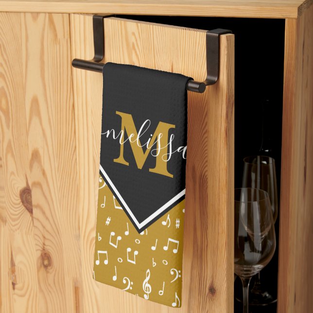 Musiksymboler, personlig kökshandduk (Thirds Fold)