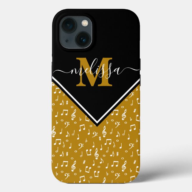 Musiksymboler personliga  Case-Mate iPhone-fodral (Baksida)