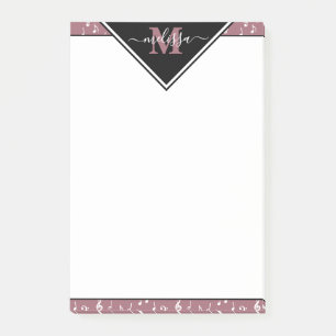 Musiksymboler personliga   post-it block