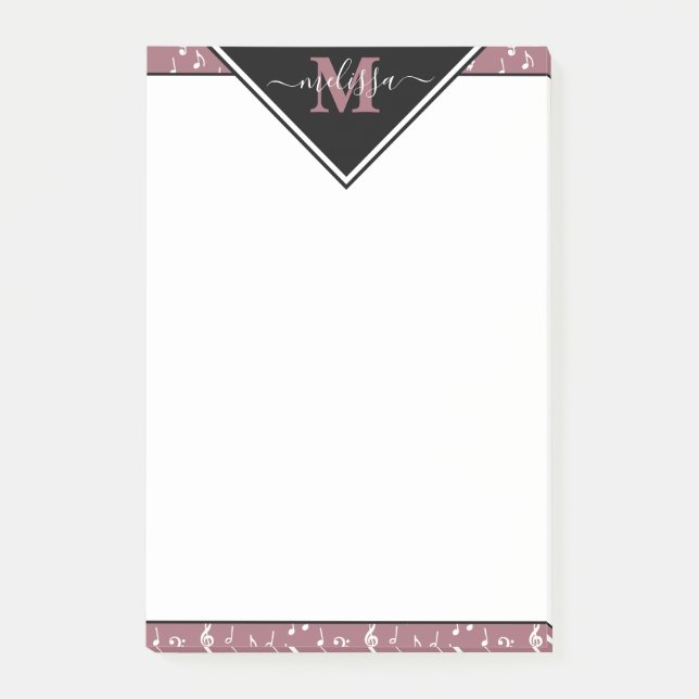 Musiksymboler personliga   post-it block (Framsida)
