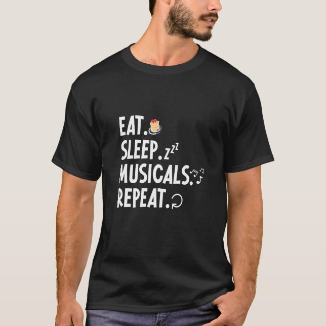 Musikteaterteater Life Drama teatercitat T Shirt (Framsida)