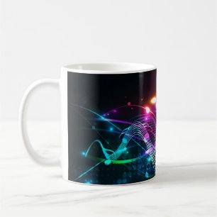 Musiktema Musical Notation Design Kaffemugg