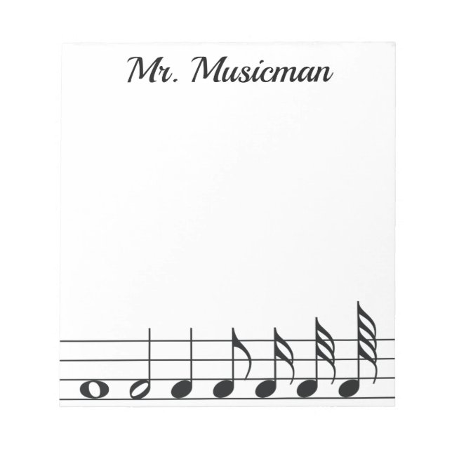 Musiktematiskt Anteckningsblock (Framsida)