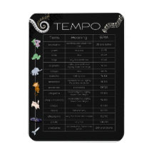 Musiktempo Affisch magnet
