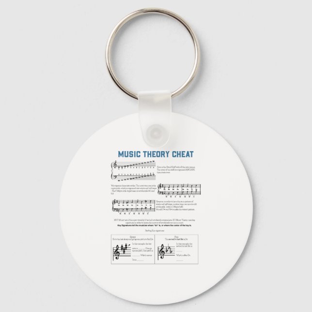 Musikteori Nyckelring (Framsida)