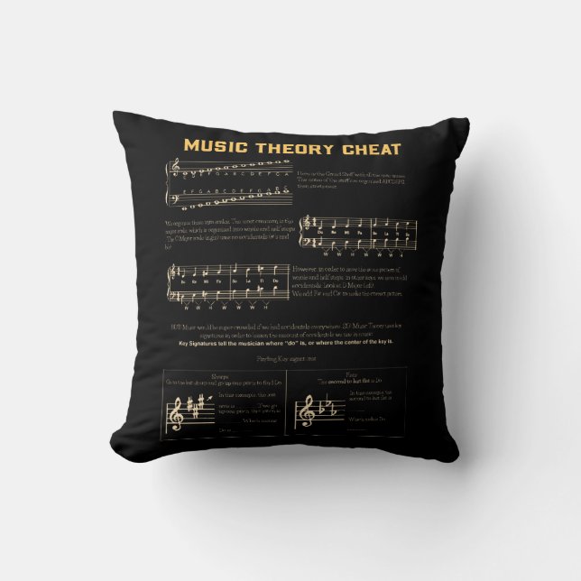 Musikteorigrafik Kudde (Framsida)