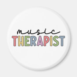 Musikterapeut Retro Musikterapipresenter Magnet