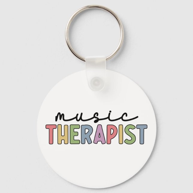Musikterapigåvor för Retro Music Therapy Nyckelring (Framsida)