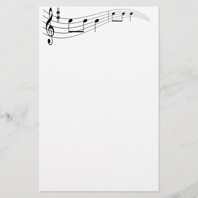 Musiktext Brevpapper (Framsida)