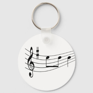 Musiktext Nyckelring