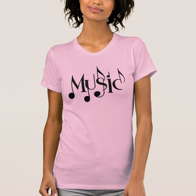 Musiktext T Shirt (Framsida)