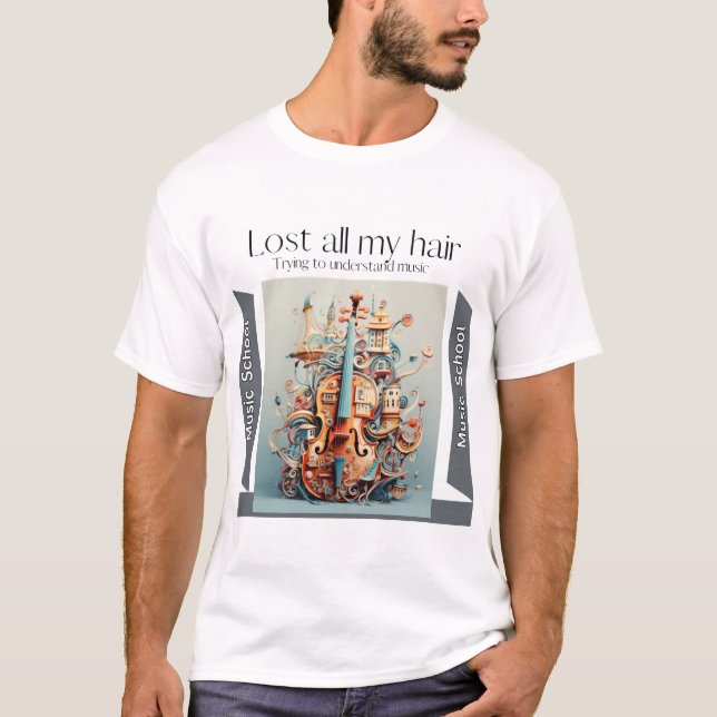 Musiktillbehör Music bokar Music Music Musik l T Shirt (Framsida)