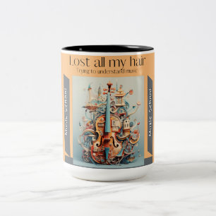 Musiktillbehör Music bokar Music Music Musik l Två-Tonad Mugg