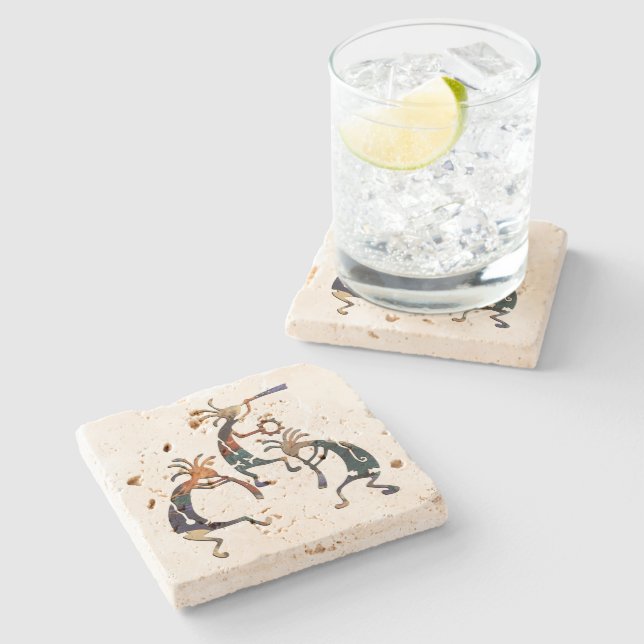 Musiktrio KOKOPELLI + dina idéer Underlägg Sten (Sidan)