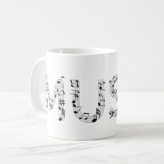 Musiktypografi Kaffemugg
