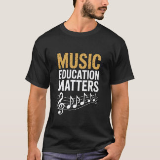 Musikundervisning är viktigt, musiklärare instrume t shirt