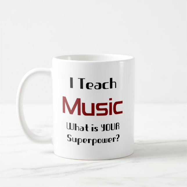 musikundervisning kaffemugg (Vänster)