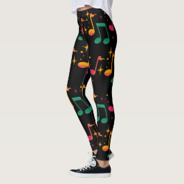 Musikutskrift Leggings