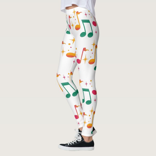 Musikutskrift Leggings (Vänster)