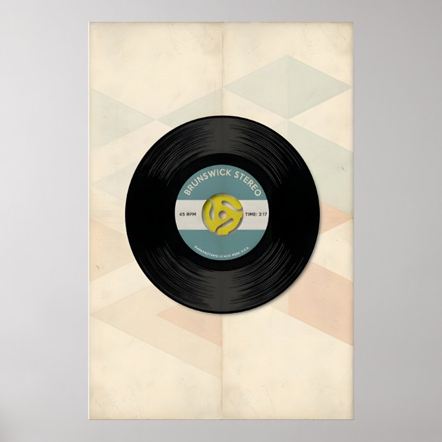 Musikutveckling 45 Vinylskiva Tryck -Endast tryck (Framsidan)