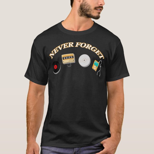 Musikutveckling glömmer aldrig t shirt (Framsida)