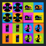 Musikutveckling Poster<br><div class="desc">Denna poster visar hur vårt sätt att lyssna på musik har förändrats under årens lopp.</div>