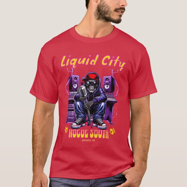 Musikvänner i Liquid City T Shirt (Framsida)