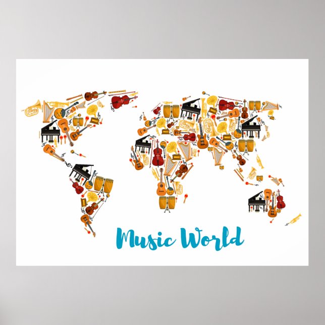 Musikvärld Poster (Framsidan)