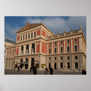 Musikverein i Wien Österreich Poster