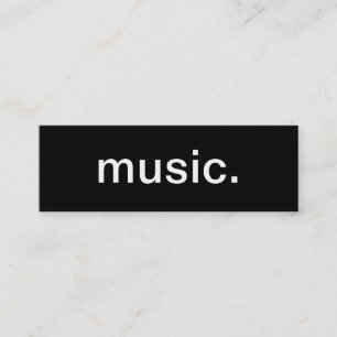 Musikvisitkort Mini Visitkort