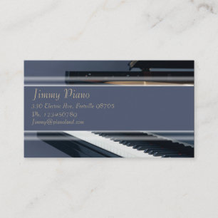 Musikvisitkort - piano visitkort