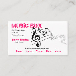 Musikvisitkort Visitkort