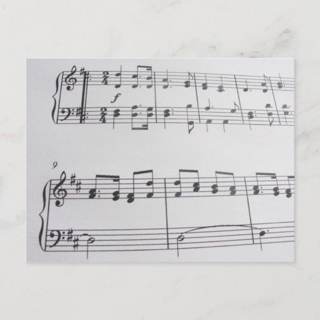 Musikvykort 32 vykort (Framsida)