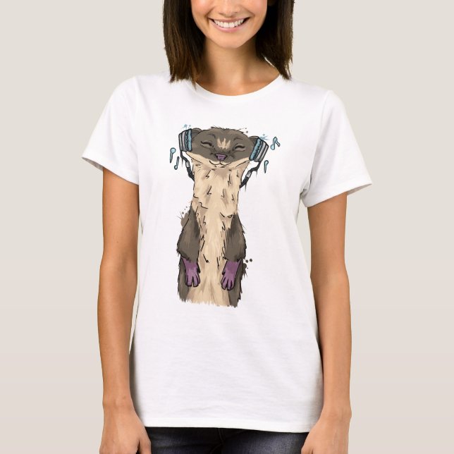 Musikweasel T Shirt (Framsida)