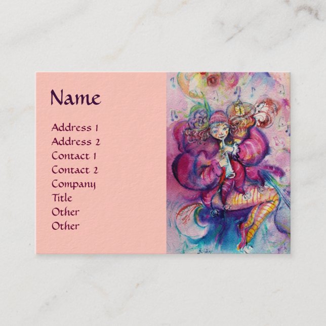 MUSISK NEDLAD VISITKORT (Framsida)