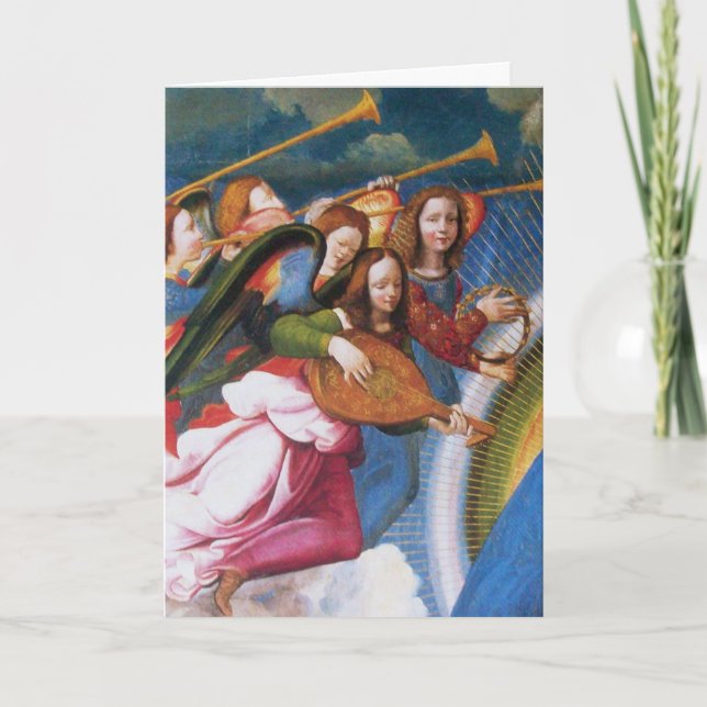 MUSISKT ÄNGLAR FRÅN VIRGINSAMLINGEN HELGKORT (Framsida)