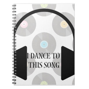 Musiskt dansar jag till sång anteckningsbok